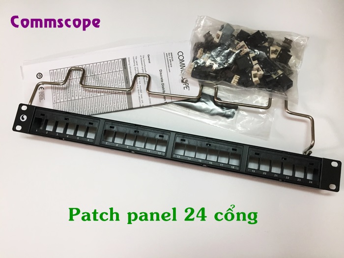 Patch panel 24 cổng Commscope cat5 ch&iacute;nh h&atilde;ng PN:1479154-2